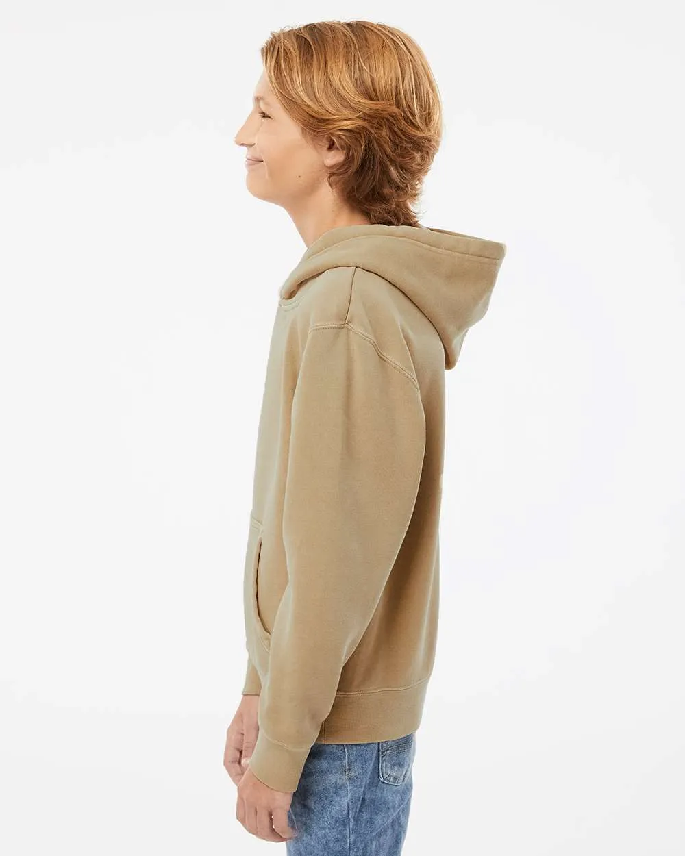 Youth Midweight Pigment Dyed Hooded Pullover